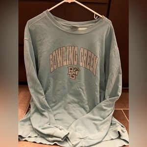 Blue BGSU light sweatshirt, women’s, size large
